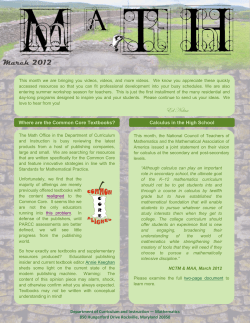 MarchMathNewsletter2012