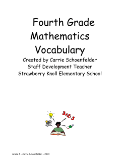 4th Grade Vocabulary