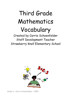 3rd Grade Vocabulary