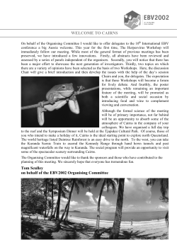 Tenth International Symposium July 2002 program [PDF 2.43MB]