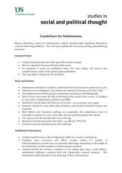Guidelines for Submissions [PDF 282.96KB]