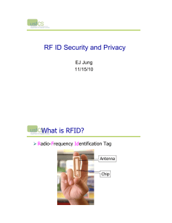 RF-ID & Location privacy