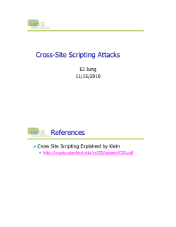 Cross Site/Channel Scripting