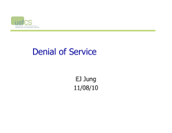 Denial of Service attack