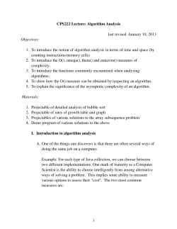 Algorithm Analysis