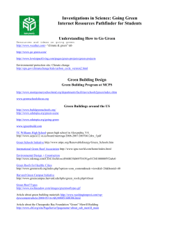 IS6 Going Green Resources