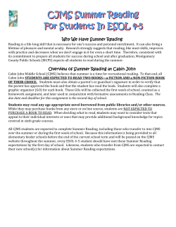 Summer 2014 ESOL 4-5