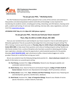 Flyer for may academic development panel