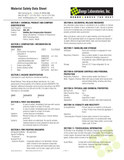 Material Safety Datasheet MSDS 450-451 (PDF)