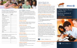 Student Personal Property Brochure