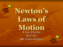 Newton's Laws of Motion