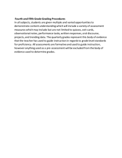 Grading Procedures 2013-2014