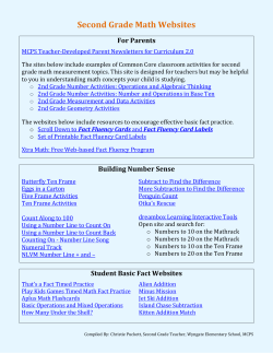 2nd Grade Math Websites