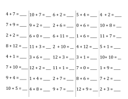 Addition Practice Sheet 3