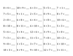 Addition Practice Sheet 2