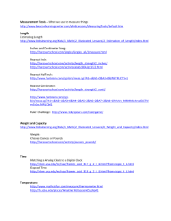 Measurement Websites