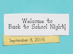 2015 - 2016 Presentation