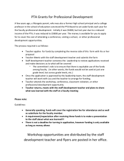 PTA Grant Information 2011