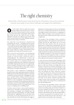 The right chemistry