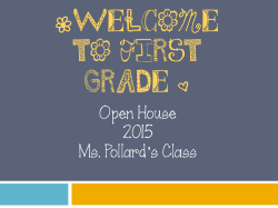 2015-2016 Open House Powerpoint