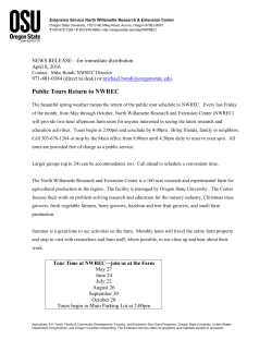 Public Tours Return to NWREC! Reserve Your Spot Now!