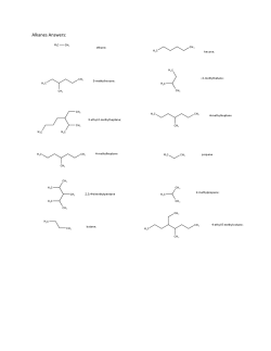 Answers Organic Nomenclature Handouts