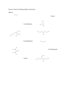 Organic Nomenclature Handouts