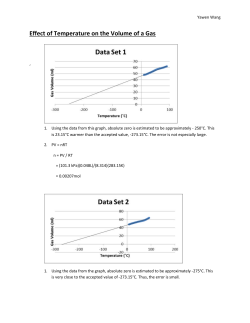 Answer Key-Lab-Effect of Temperature on Gas Volume
