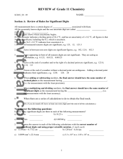 Review of Grade 11 Chemistry_08-09
