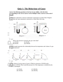Gases Quiz 1