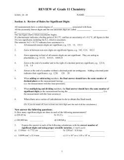 Review of Grade 11 Chemistry_08-09