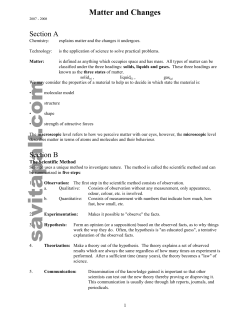 Matter- Introduction
