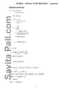 Sch_4U_Unit_ Rev Answers