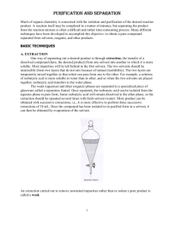 Purification and Separation Techniques