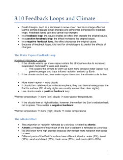 10- Feedback Loops and Climate