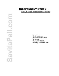 Fuels and Energy Review