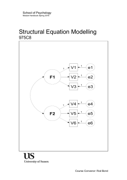 Structural Equation Modelling Handbook 2015-2016 [PDF 168.92KB]