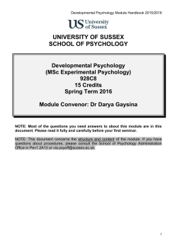 Developmental Psychology Handbook 15-16 [PDF 180.68KB]