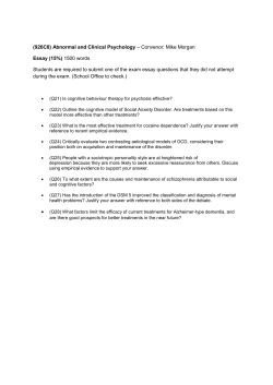 926C8 Abnormal and Clinical Psychology [PDF 157.13KB]