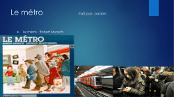 Le metro&nbsp;Book Review by&nbsp;Jordan