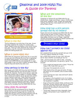 H1N1 Guide for Parents