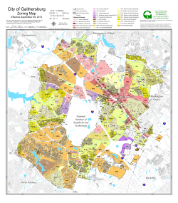 Gaithersburg Zoning Map