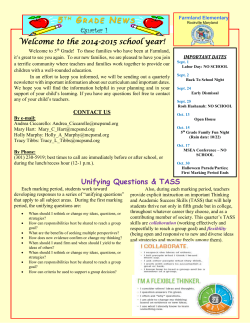 Quarter 1 Newsletter