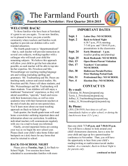 Quarter 1 Newsletter