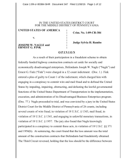 US v Nagle Order Sentencing-Loss