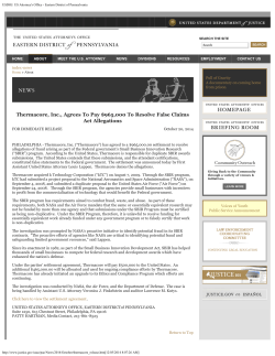 Thermacore Settlement