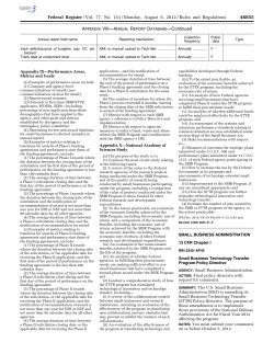 STTR Policty Directions 2012