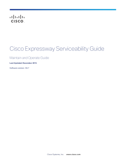 Cisco Expressway Serviceability Guide (X8.7)