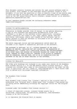 Cisco Expressway X8.5 Open Source Documentation