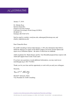 AGB Report #3 January 2014